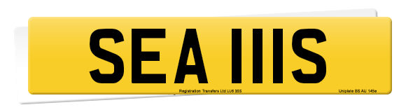 Registration number SEA 111S